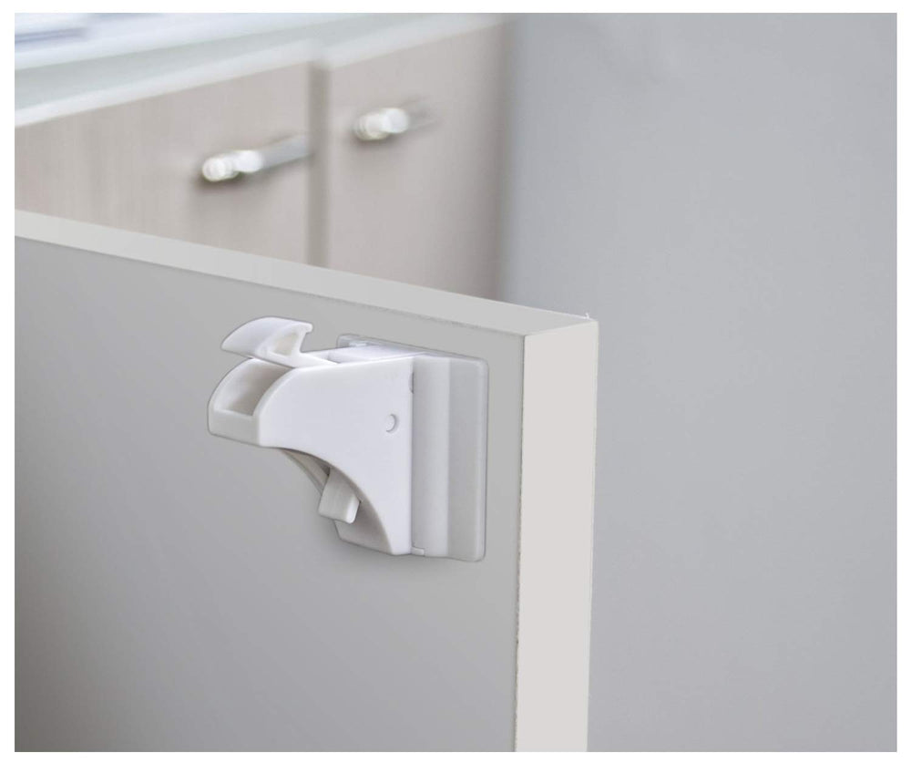 Norjews lock and catch mechanism provides secure cabinet protection