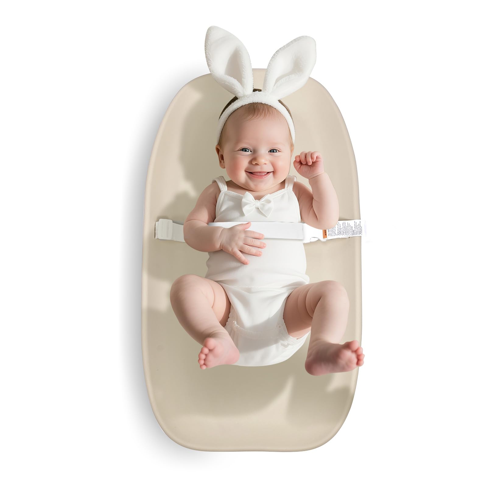 NOSDA CRADOE changing pad safety belt buckle secures wiggly babies during a safe change