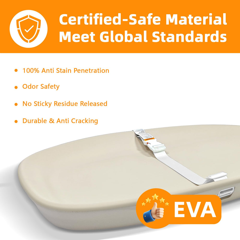 NOSDA CRADOE changing pad waterproof surface wipes clean and resists odors