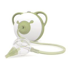 Nosiboo Pro nasal aspirator control button close-up for adjustable suction.