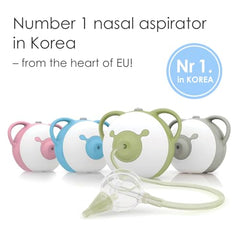 Nosiboo Pro pink control-button detail enables adjustable suction for different ages.