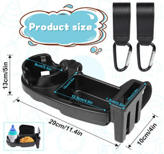 NOTEZMATE tray with phone holder keeps devices accessible for quick calls or photos.