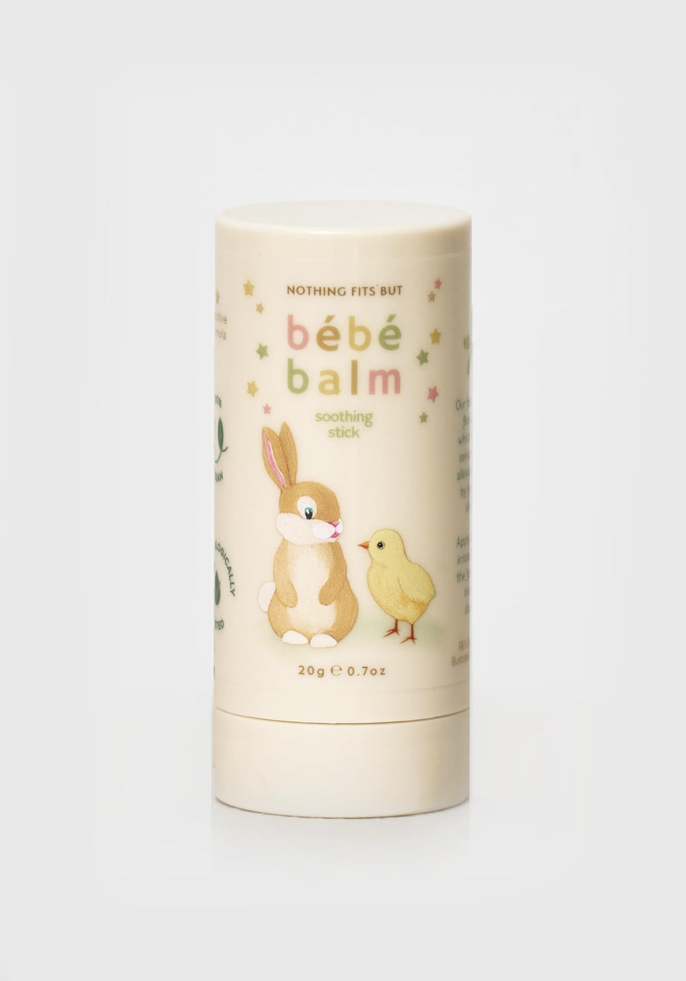 NOTHING FITS BUT balm-stick packaging for on-the-go care