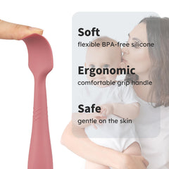 Nothomme spoon-shaped design reaches hard-to-reach areas with precision.