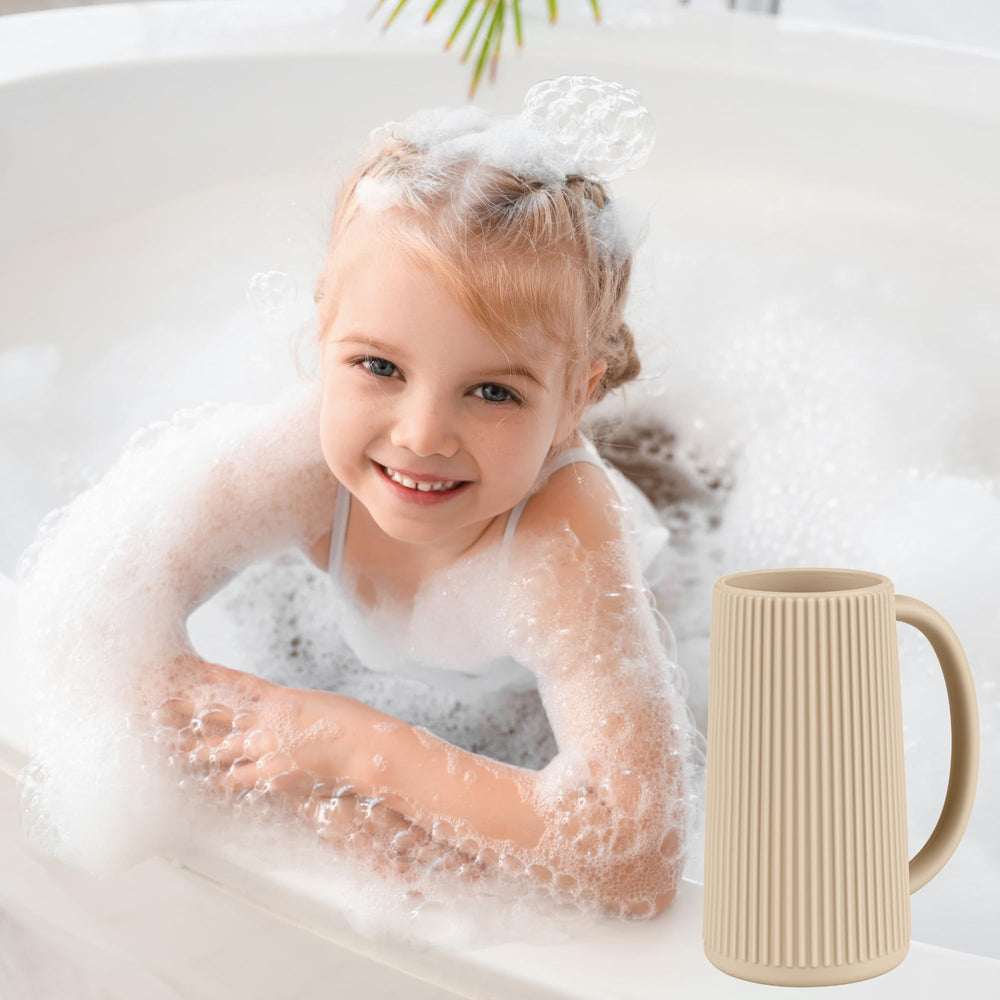 Nothomme shifting sand color complements bathroom while simplifying rinsing.
