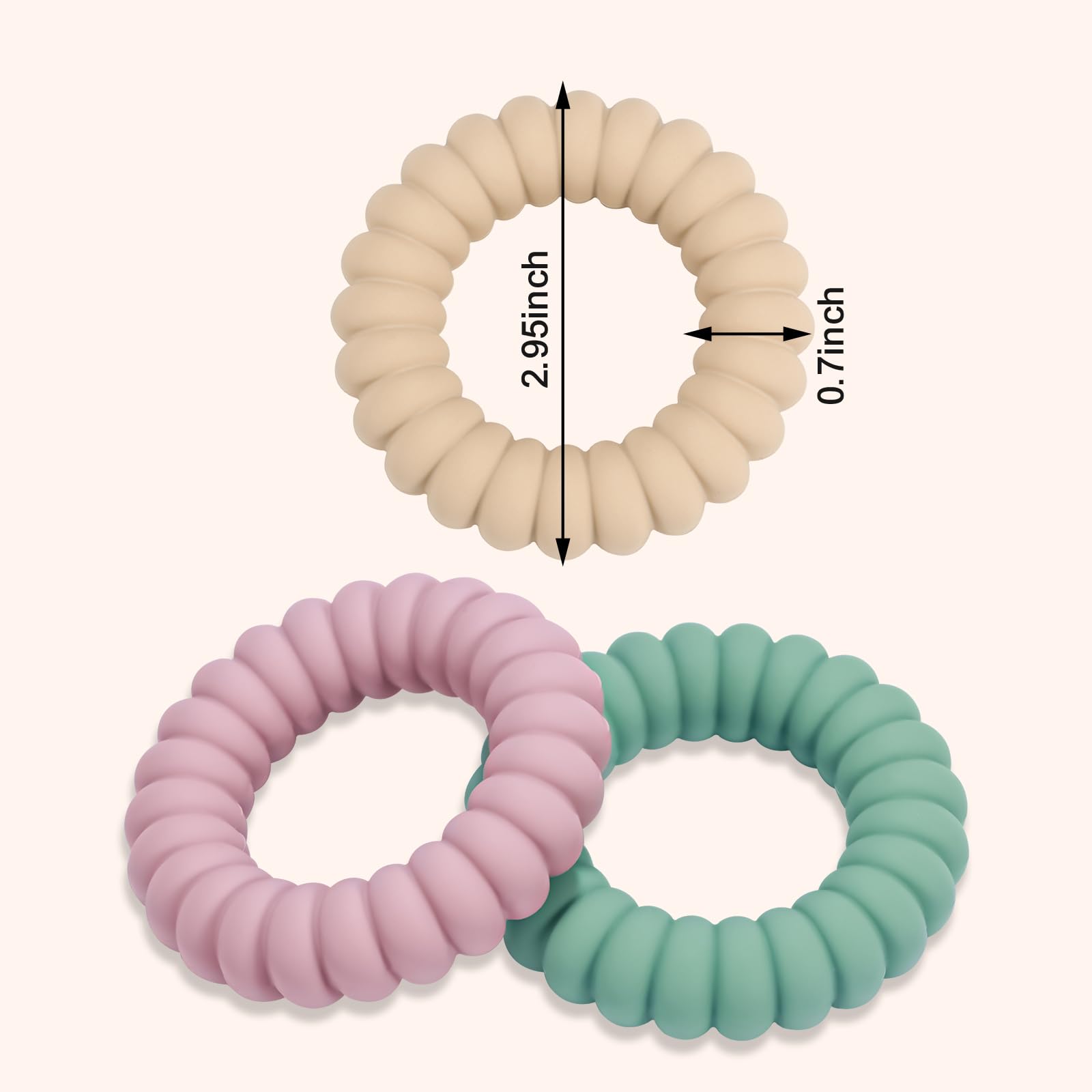 Nothomme teether diameter handheld design fits little hands comfortably.