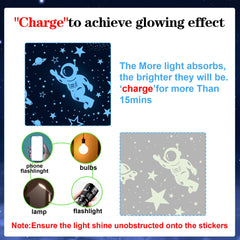 Nouata ceiling wall decals create a starry ceiling for nurseries and kids' rooms.