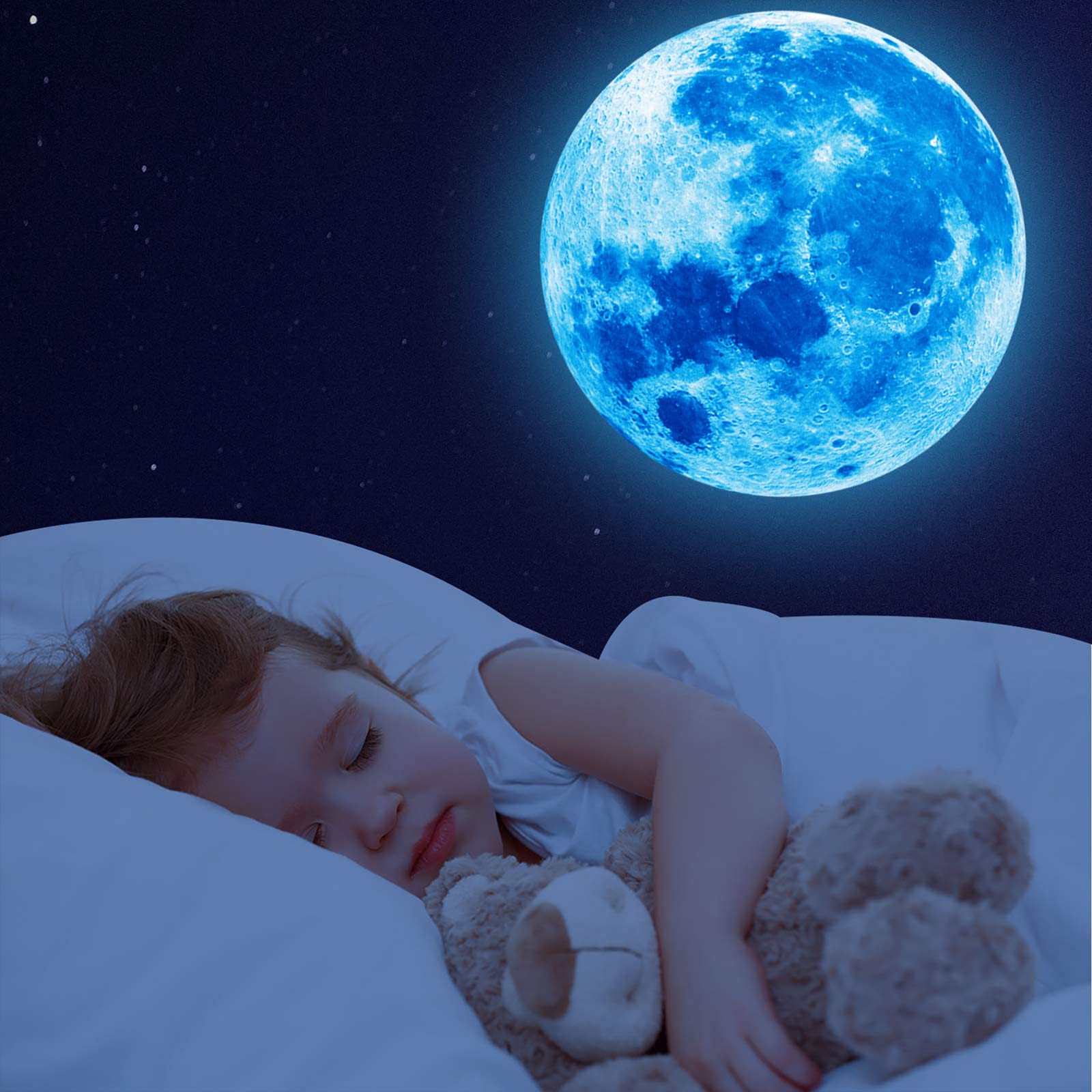 Nouata star-and-moon decals create cozy lighting in living rooms and kid spaces