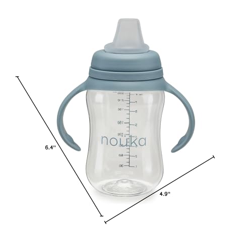 noüka crystal-clear Tritan keeps contents visible for quick checks.