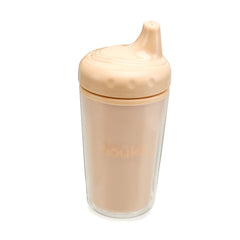 noüka insulated sippy cup with bite-resistant spout supports teething toddlers.