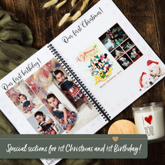 NovaaLife Twins Journal first-year calendar view supports milestone planning