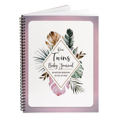 NovaaLife Twins Journal front cover, ideal for preserving pregnancy memories and milestones