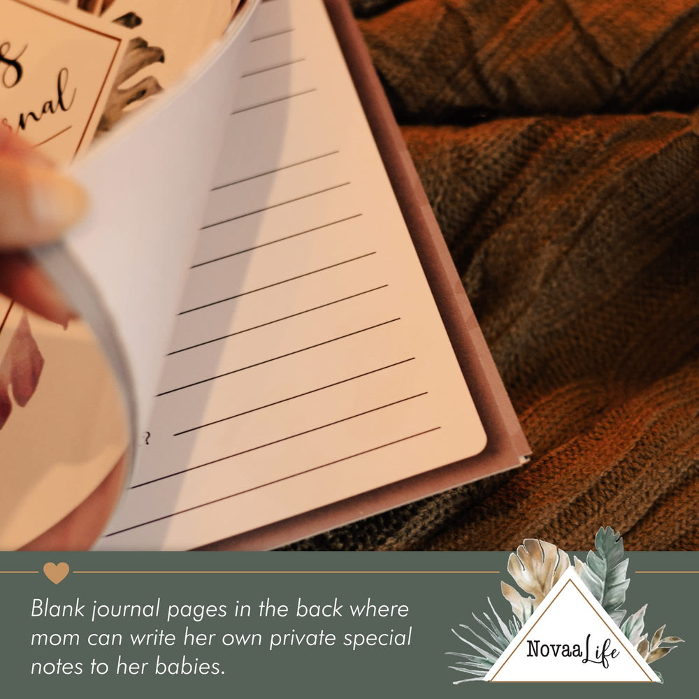 NovaaLife Twins Journal pregnancy-to-birth flow helps keep notes and events in order