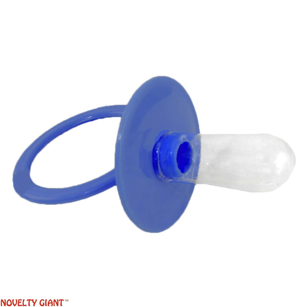 NOVELTY GIANT blue pacifier with ribbon for display or carrying