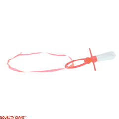NOVELTY GIANT jumbo pink pacifier with ribbon for easy carrying