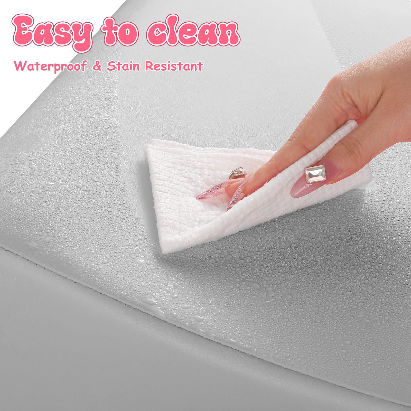 Noverlife waterproof leather surface makes cleaning after shampoo quick and simple