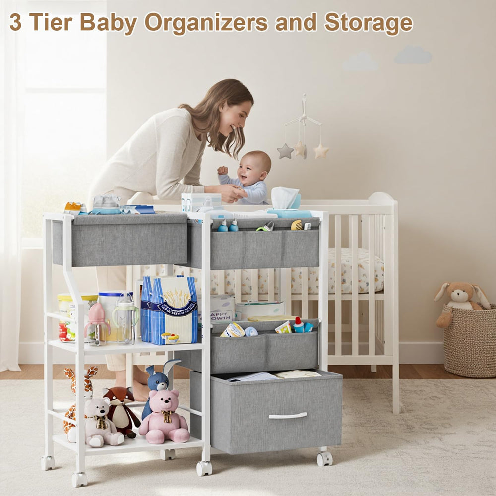 Novvia sturdy wooden shelves support bottles and heavier items.