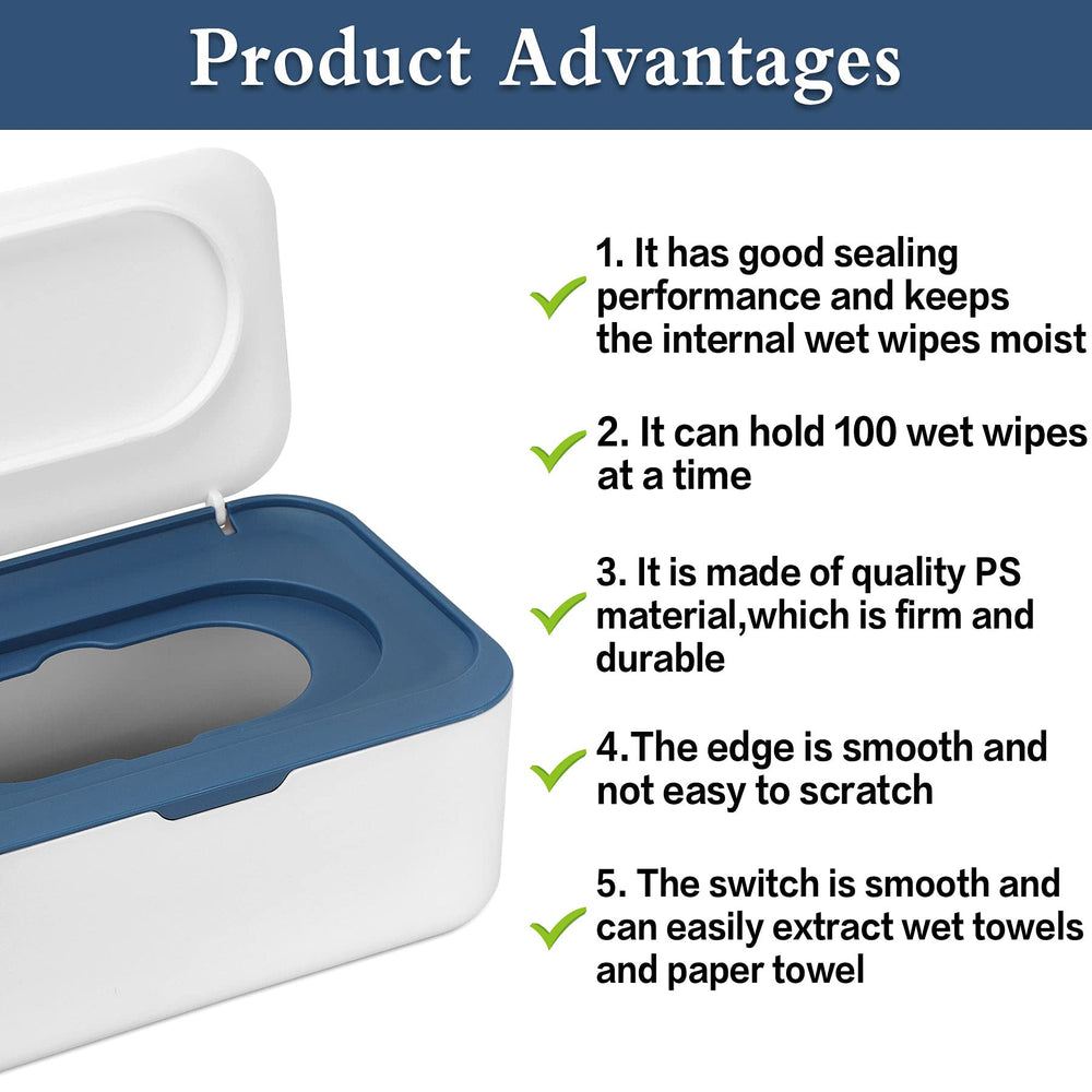 NOVWANG wipes dispenser blue dimensions highlight compact storage in any room