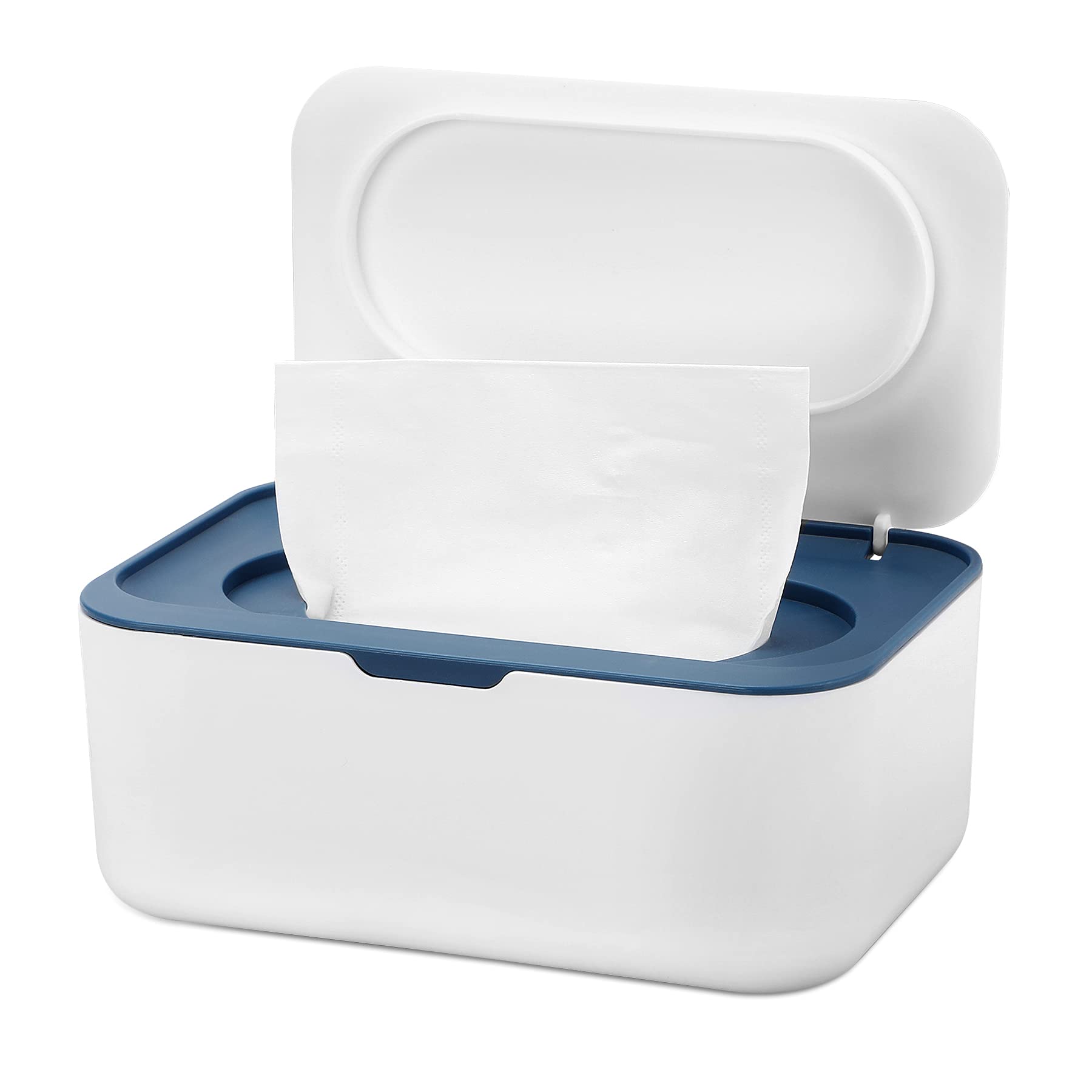 NOVWANG wipes dispenser blue exterior showcases durable, reusable storage for everyday tissues