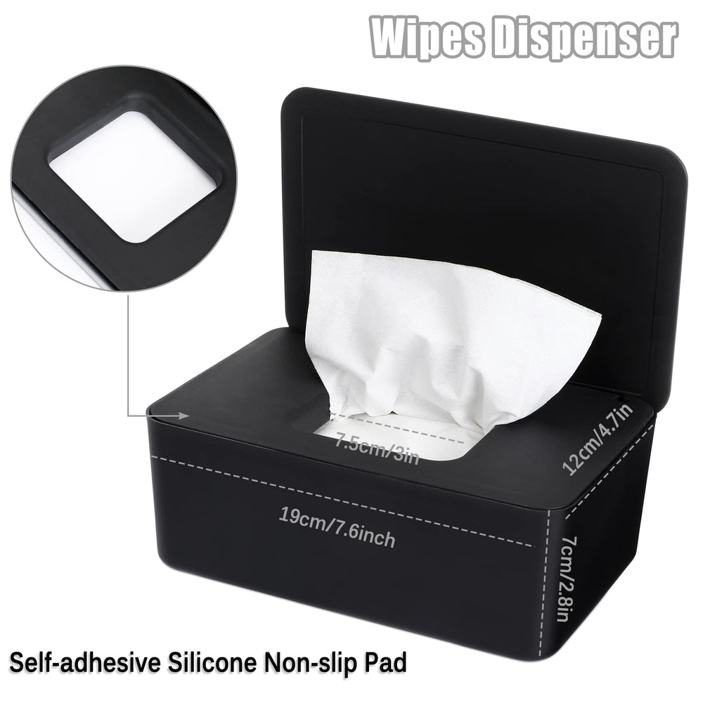 NOVWANG wipes dispenser with secure lid ensures freshness and dust protection.