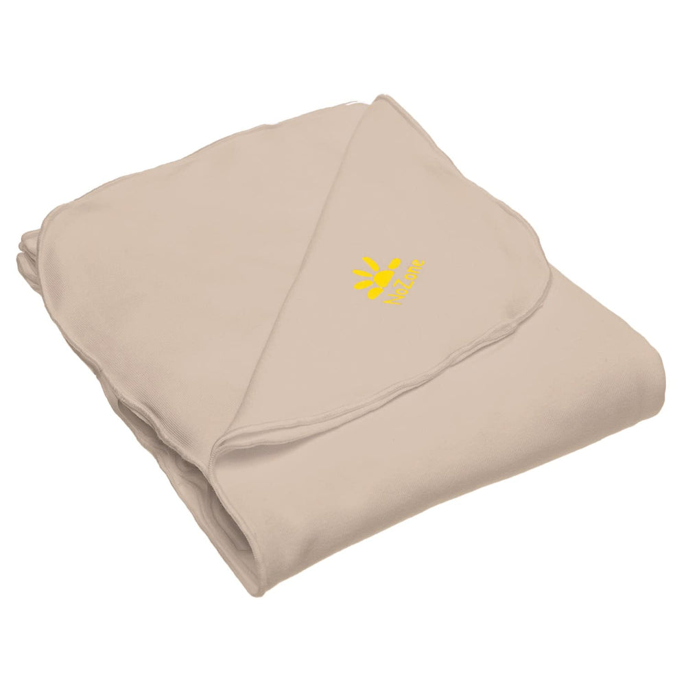 Nozone baby blanket sun-protection fabric offers UPF 50+ shielding for outdoor adventures.