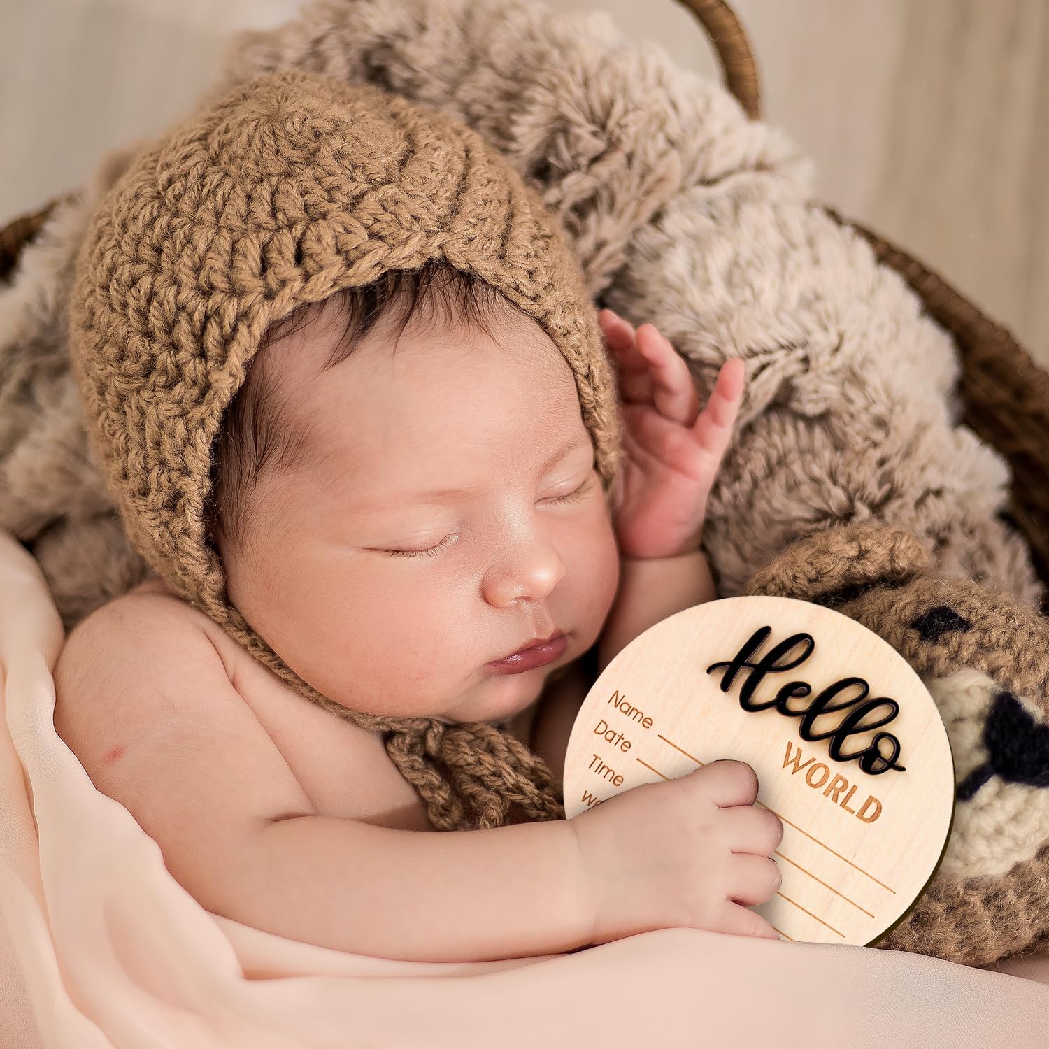 NQEUEPN nursery decor accent using this wooden sign to celebrate arrival.