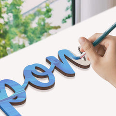 NQEUEPN DIY color ready wood sign ready to match your room theme.