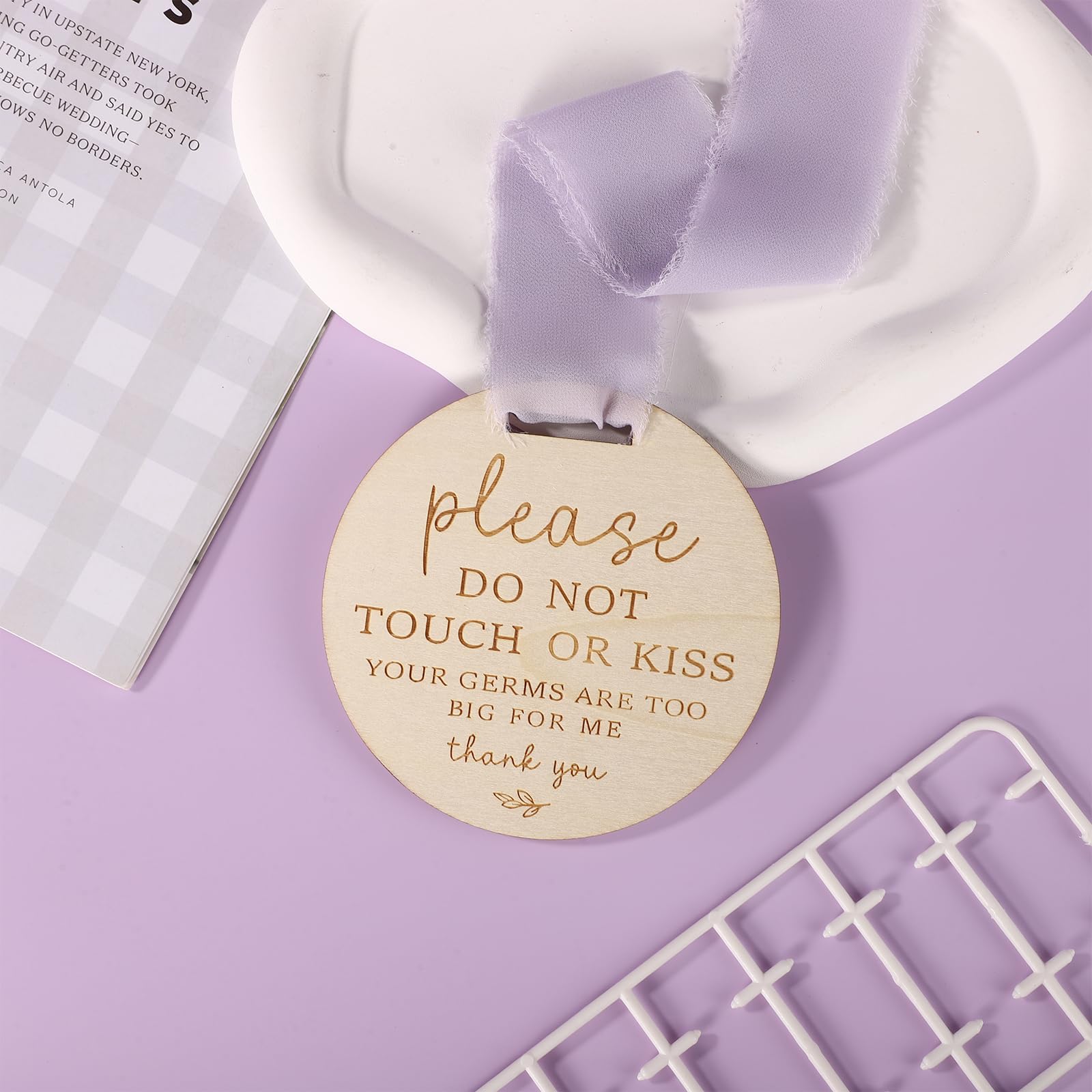 NQEUEPN natural wood color sign promises sturdy, fade-resistant use
