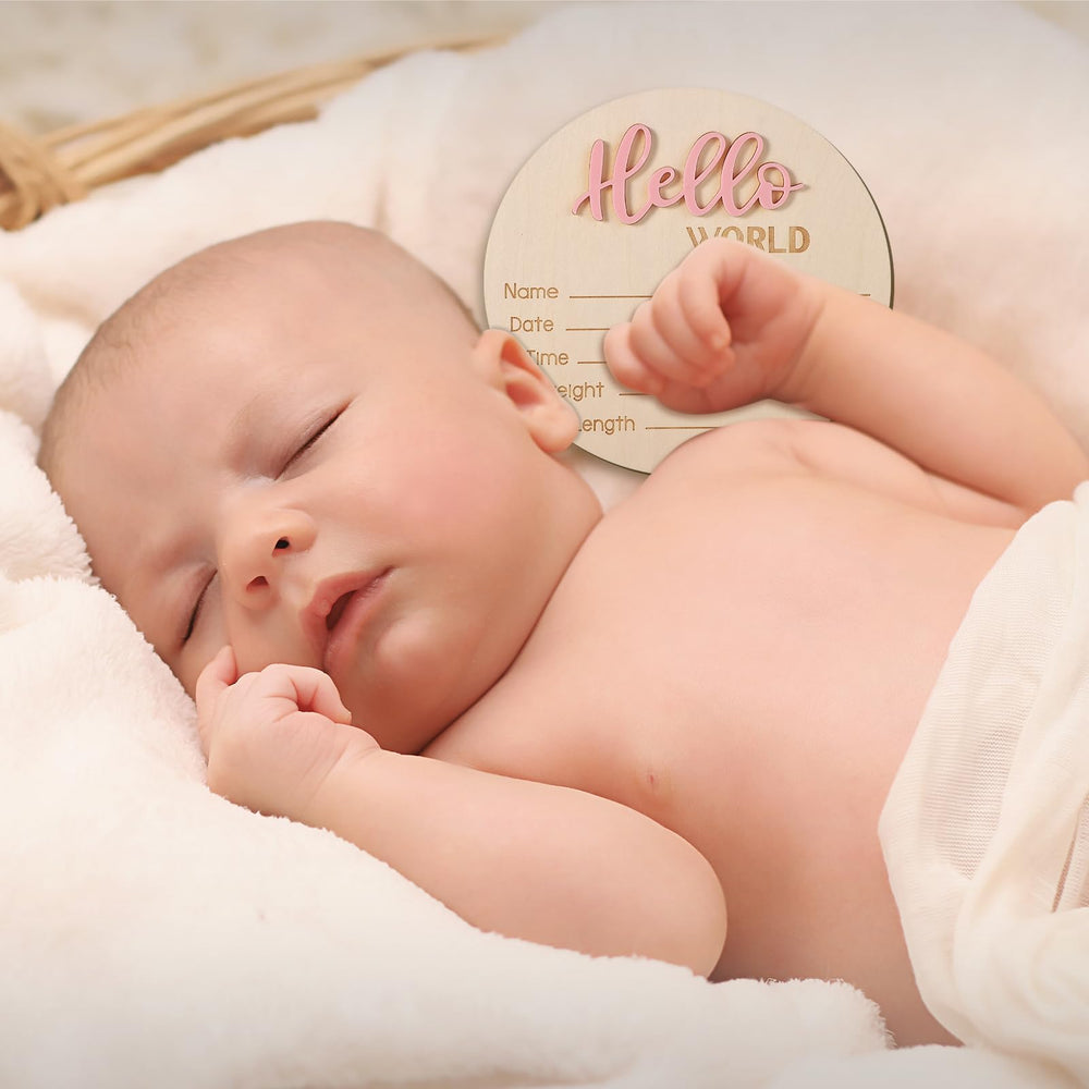 NQEUEPN newborn announcement sign ready for baby photo prop setups