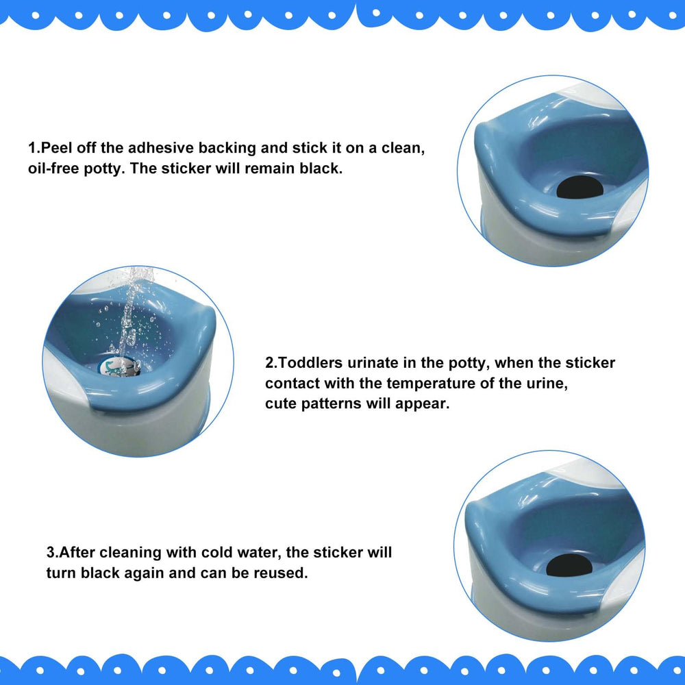 NQEUEPN potty stickers 7cm diameter provide clear targets for toddlers