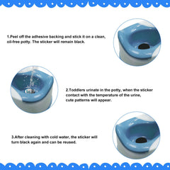 NQEUEPN potty stickers 7cm diameter provide clear targets for toddlers