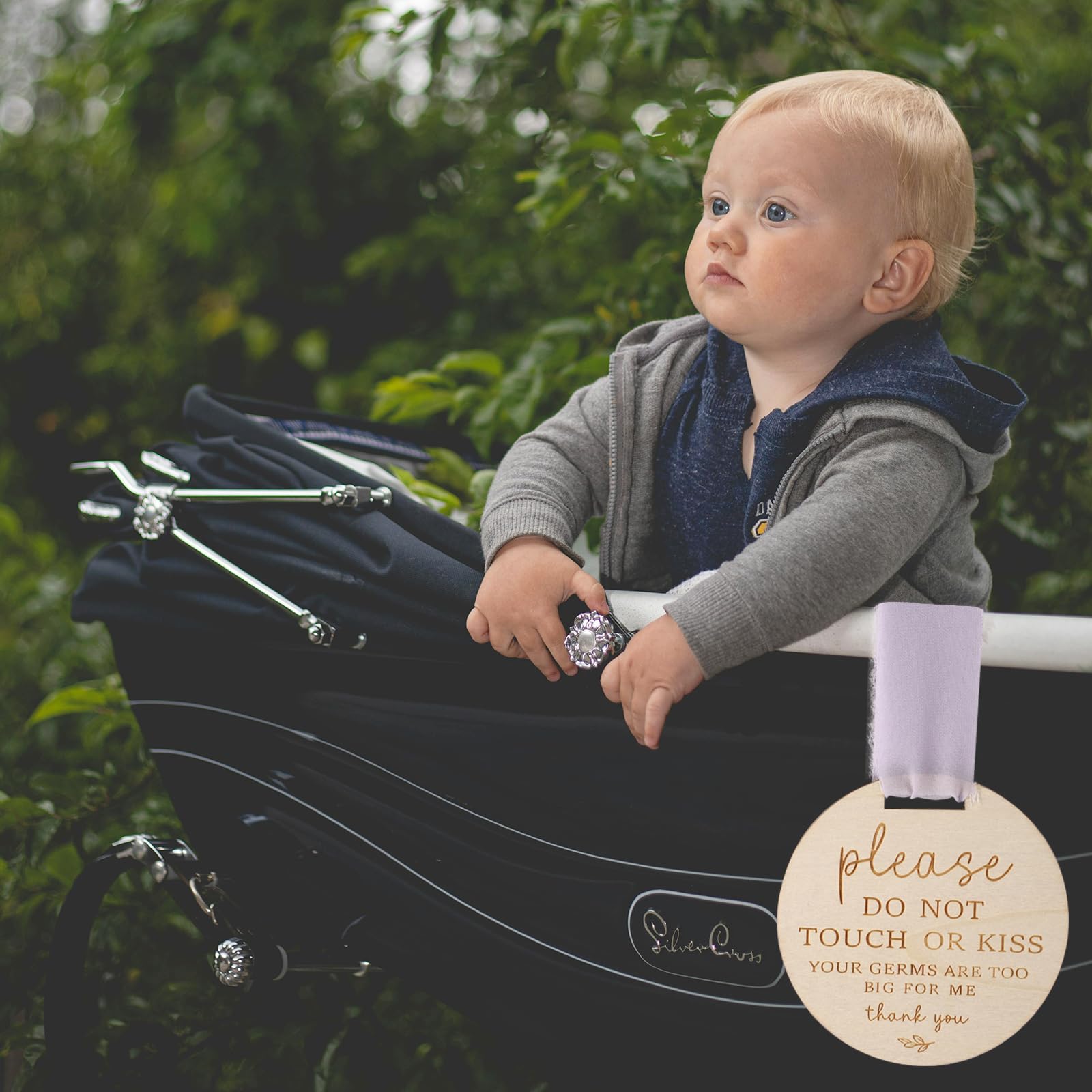 NQEUEPN car seat sign with clear carvings and easy visibility