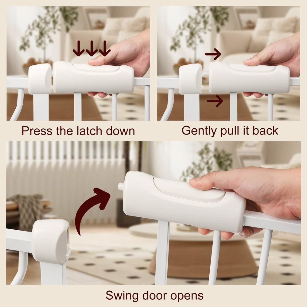 NRELIAK extra-wide gate dog-friendly-bar highlights sturdy barrier for pets.