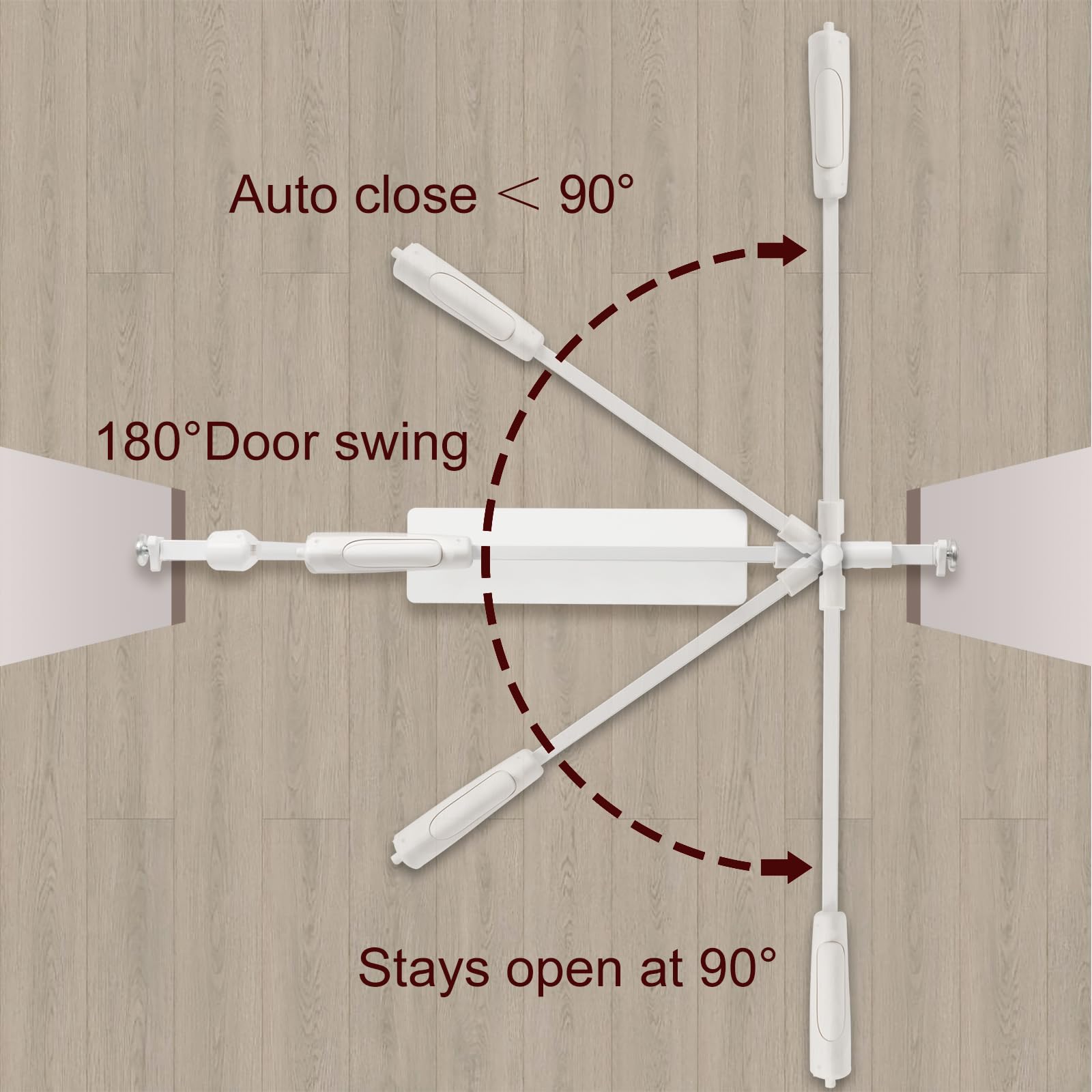 NRELIAK extra-wide gate safety-closure emphasizes secure latch for child safety.