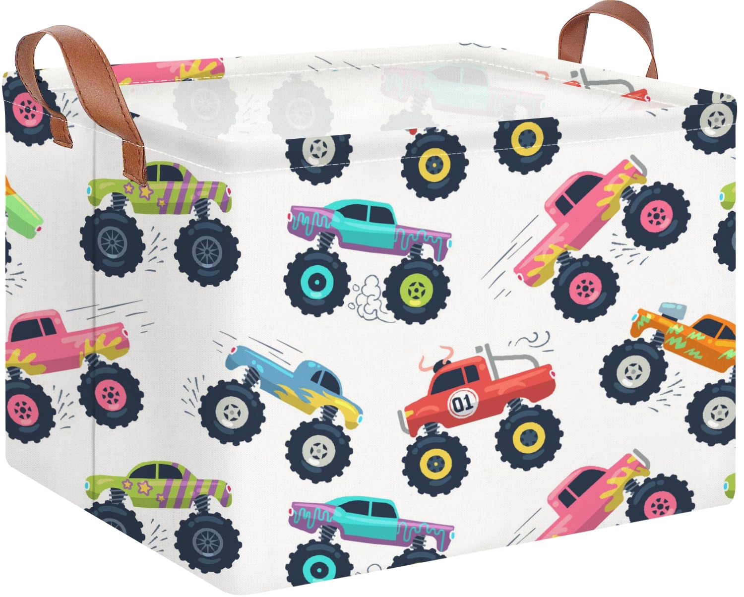 NTAOHAMPER rectangular storage basket, side view, sturdy for toys and clothes.