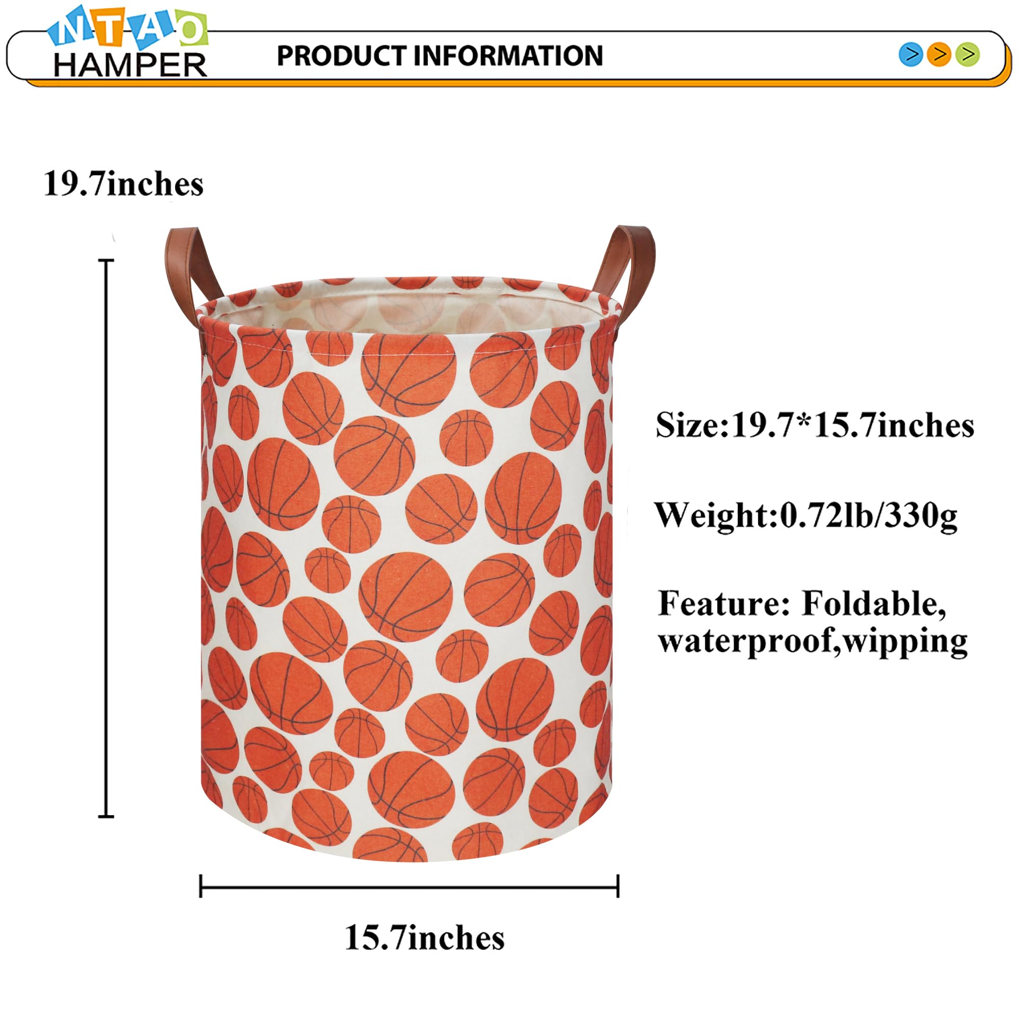 NTAOHAMPER size and capacity suit clothes, toys, and books in kids' spaces.