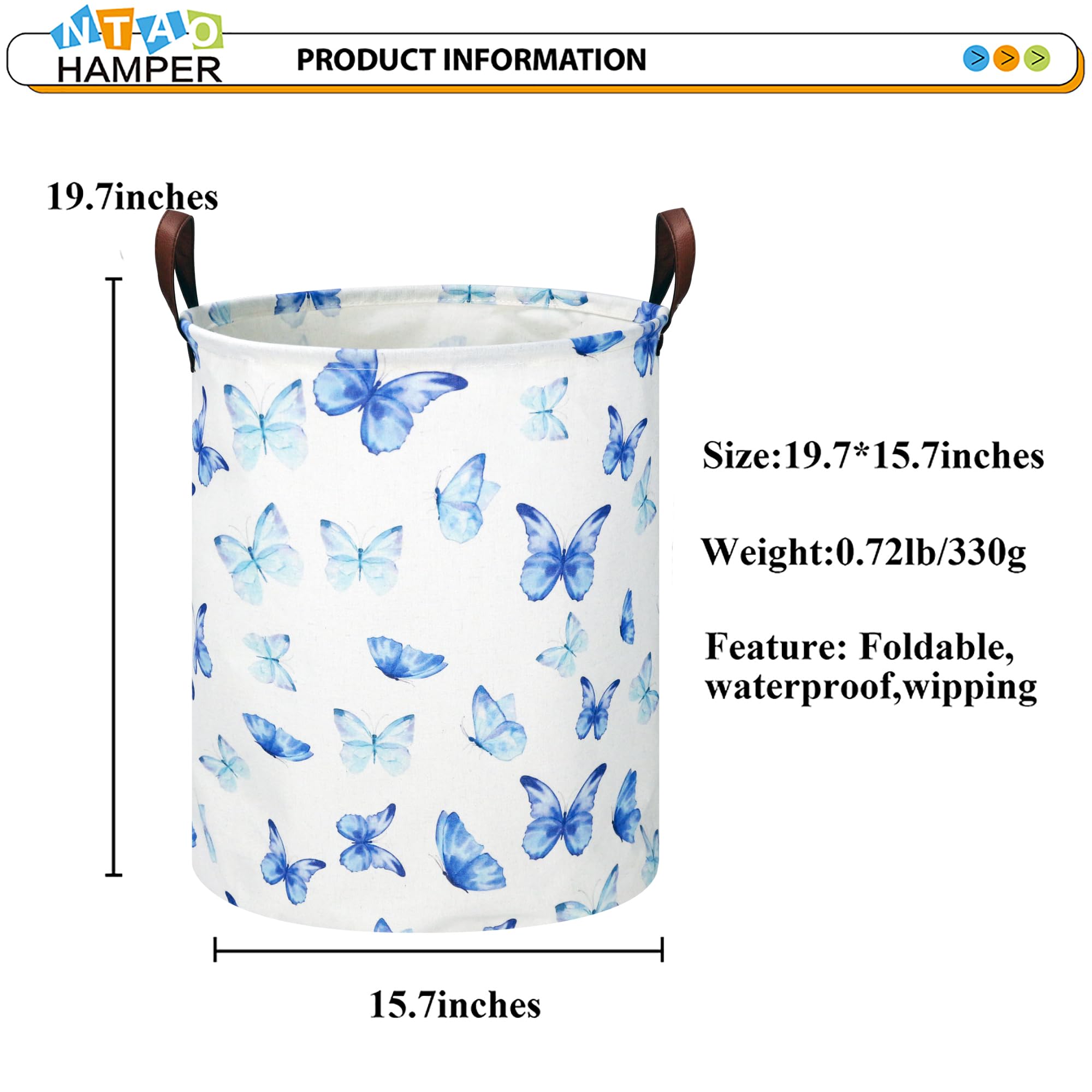 NTAOHAMPER foldable design saves space when not in use