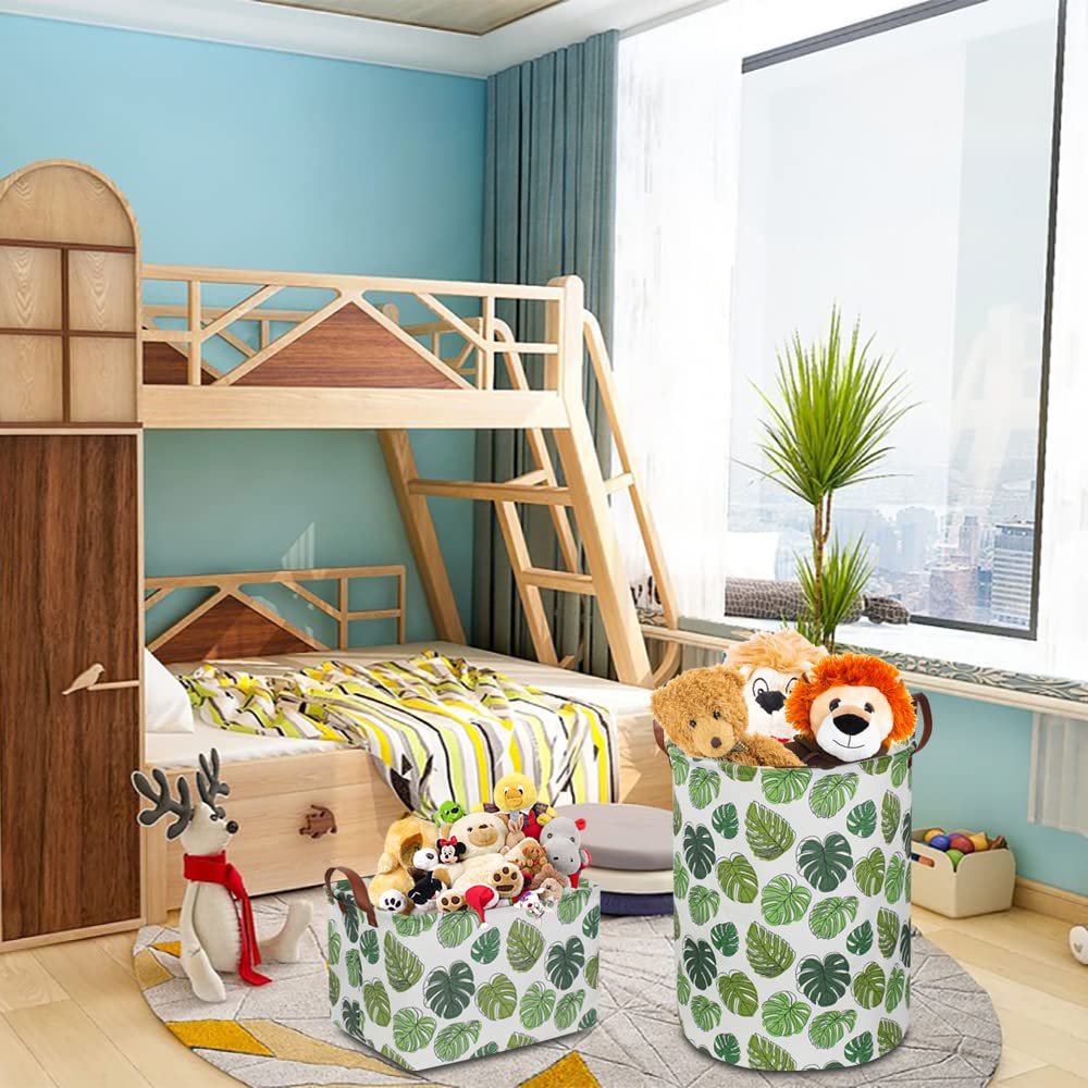 NTAOHAMPER jungle-themed nursery decor basket adds playful storage for toys and outfits.