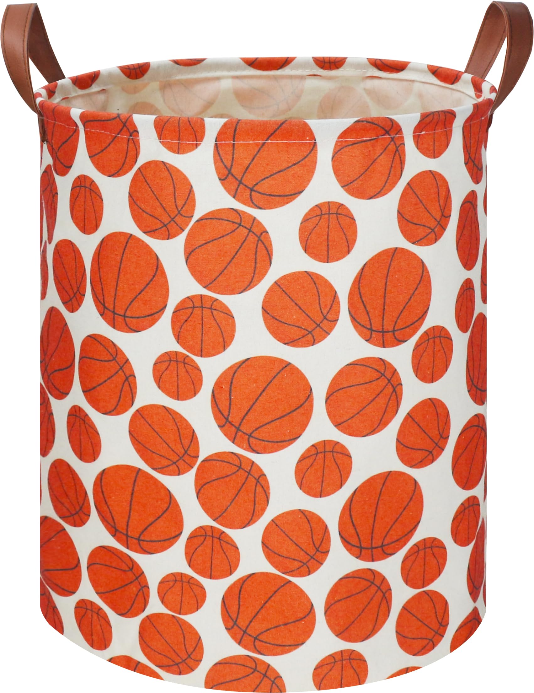NTAOHAMPER Kids Laundry Hamper with baseball design, ideal for toy and clothing storage.