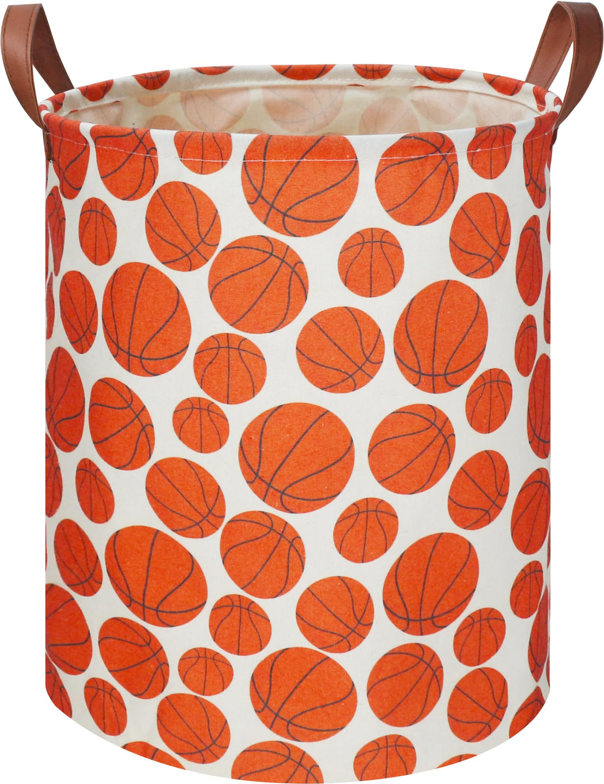 NTAOHAMPER Kids Laundry Hamper with baseball design, ideal for toy and clothing storage.