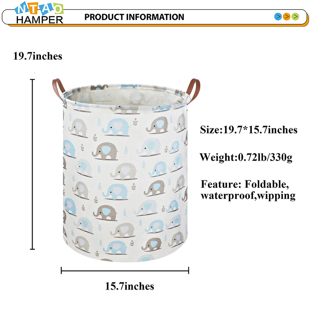 NTAOHAMPER nursery-room decor pairs with blue elephant theme