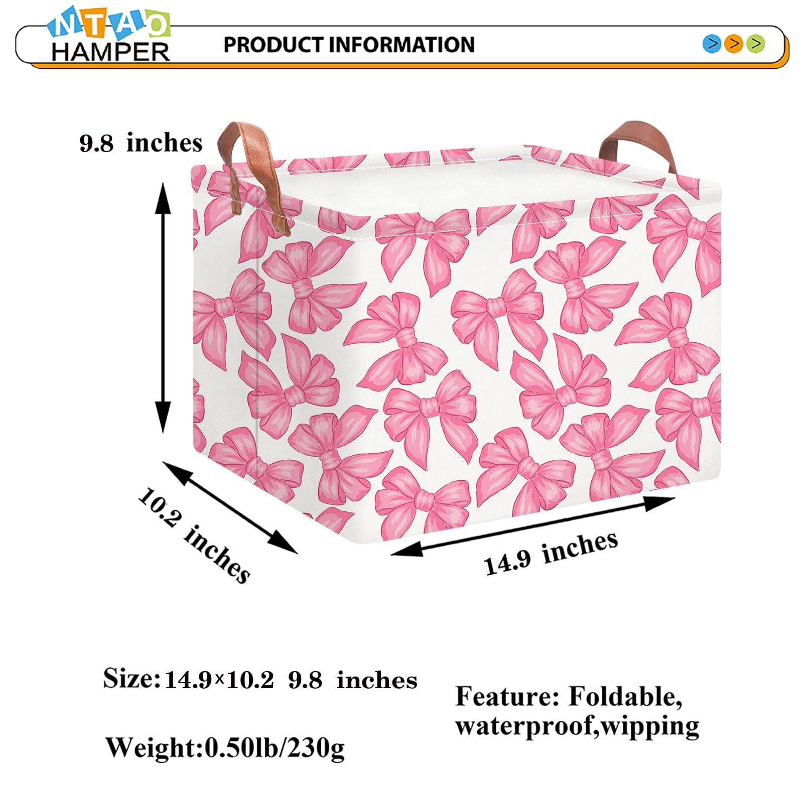 NTAOHAMPER foldable design enables compact storage when not in use