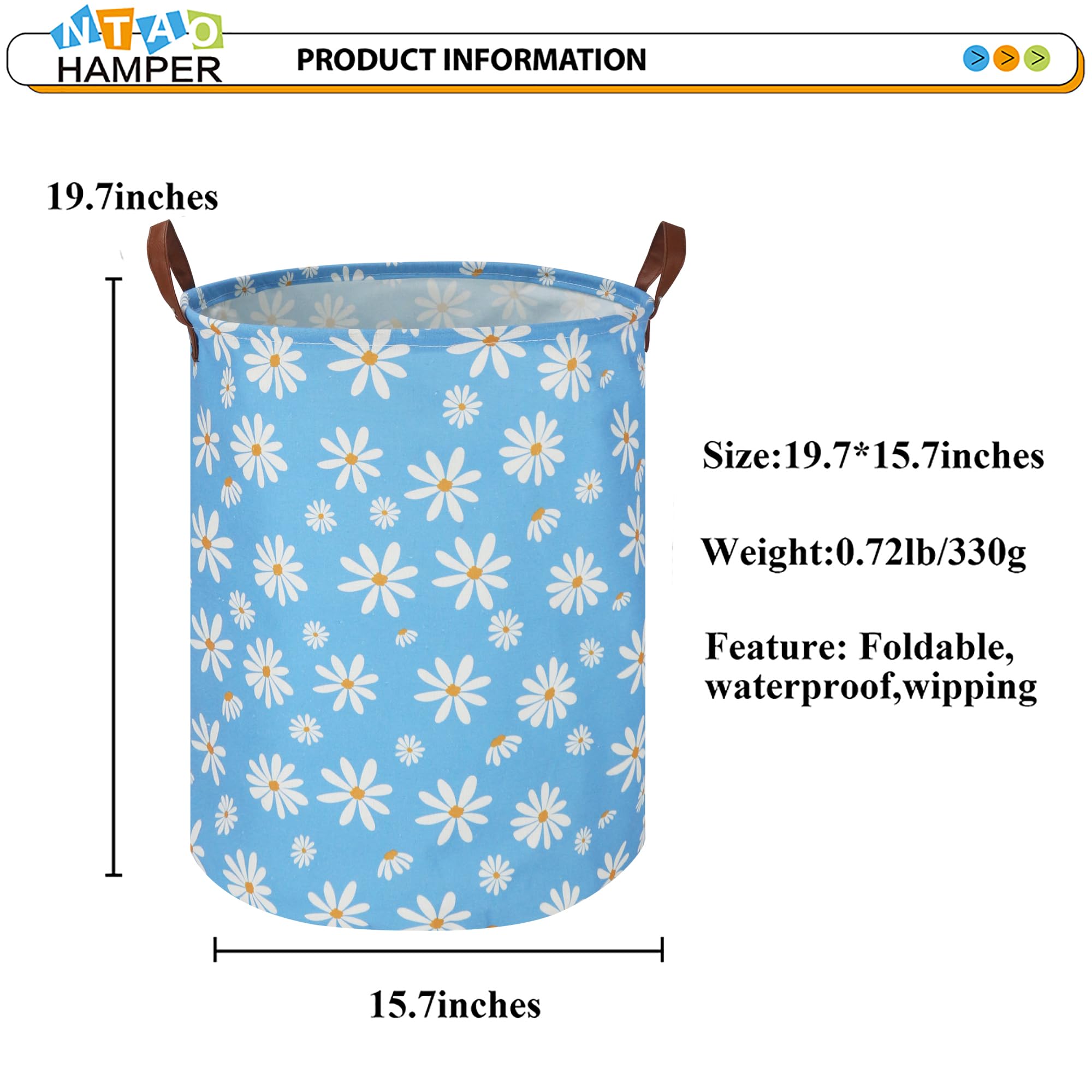 NTAOHAMPER foldable design saves space when not in use