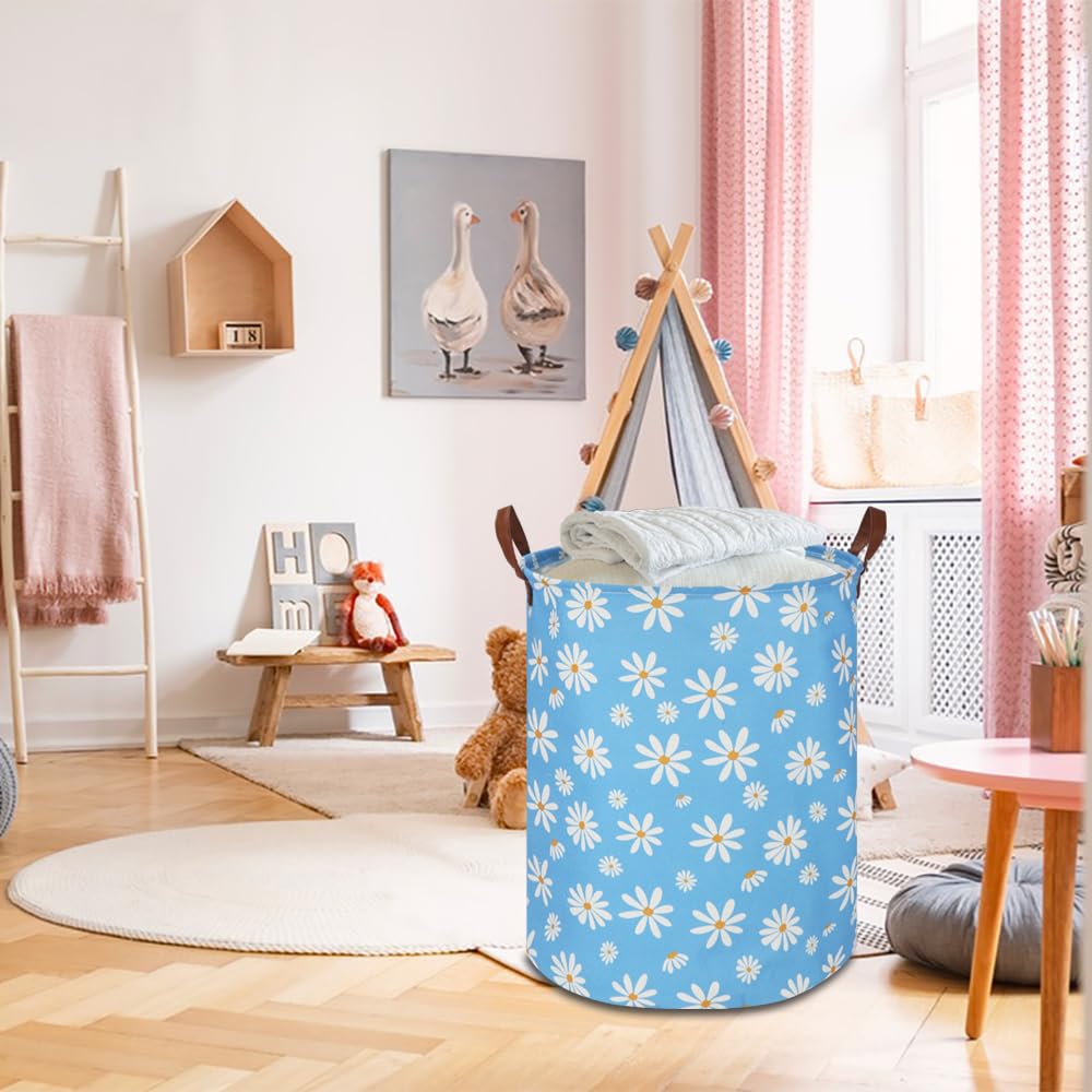 NTAOHAMPER hamper features leather handles for easy portability