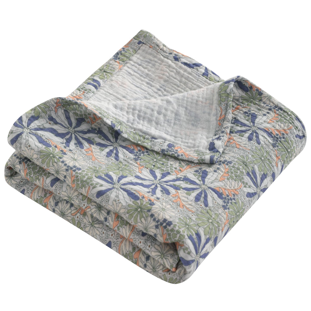 NTBAY 2-layer muslin cotton closeup fabric highlighting breathable softness ideal for newborn comfort.