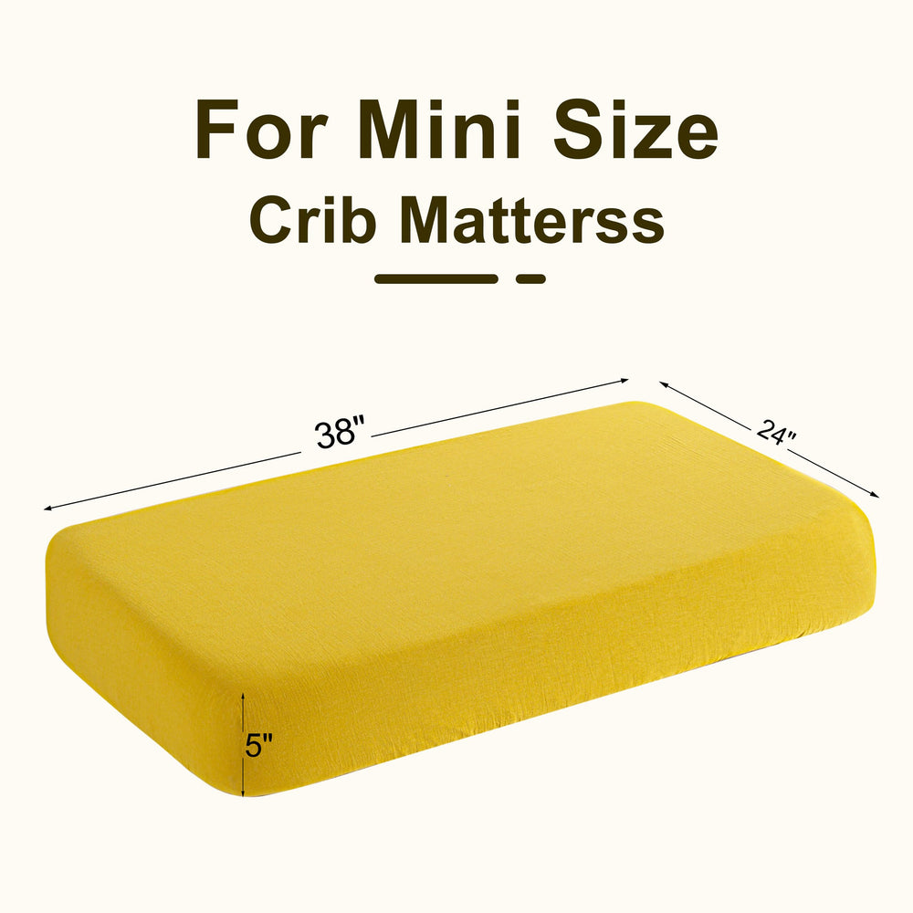 NTBAY 2pack-crib-sheets-packaging emphasizes convenient two-sheet per set