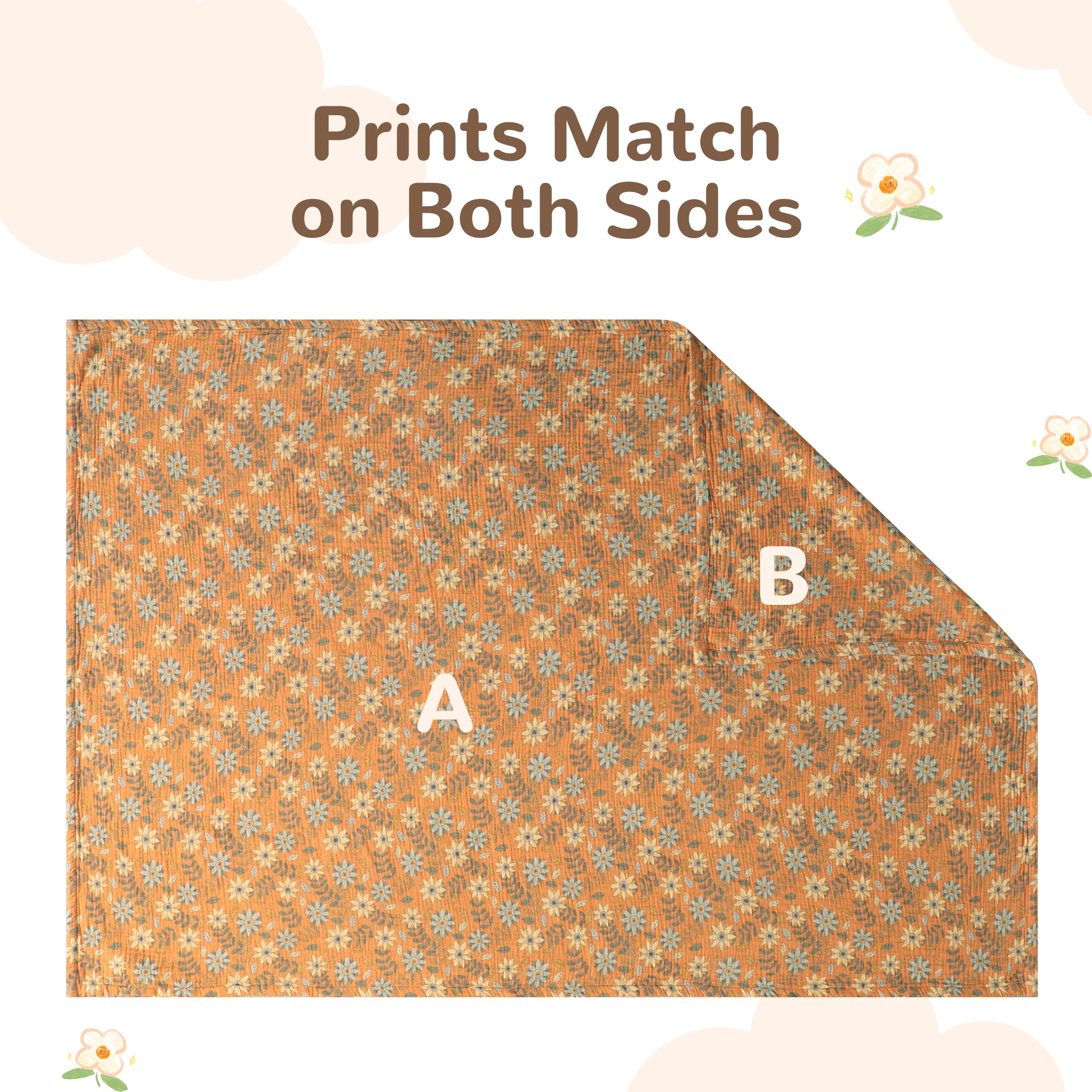 NTBAY blanket in stroller demonstrates lightweight portability for on-the-go.