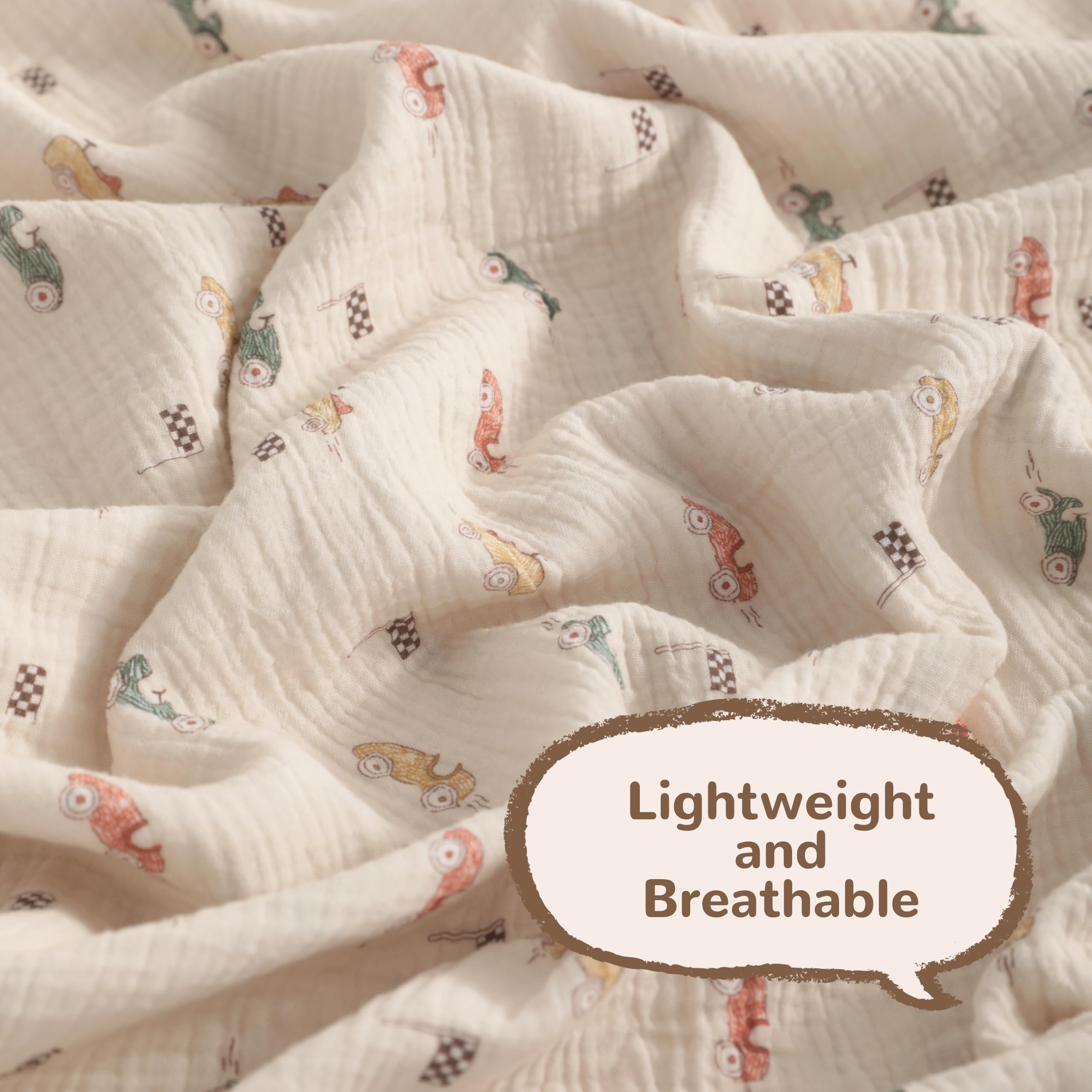 NTBAY baby crib cover blanket lightweight and versatile.