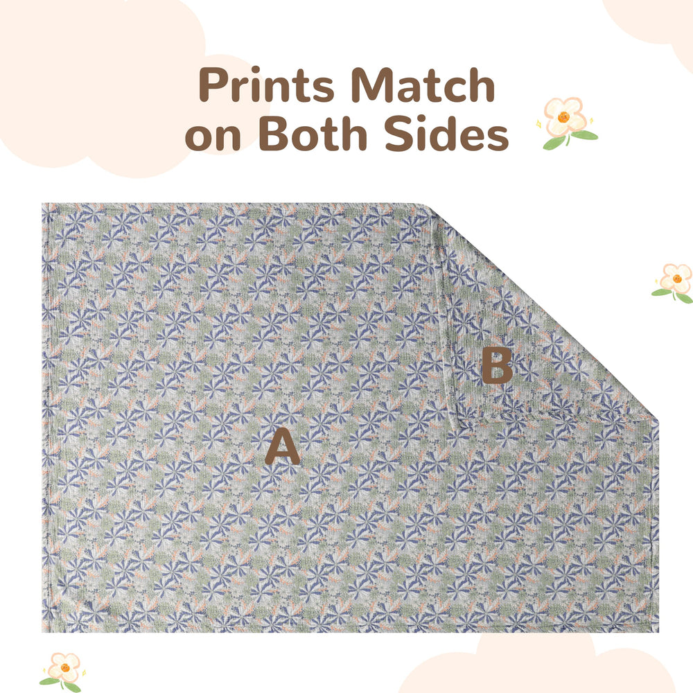 NTBAY blanket shown in crib or stroller setup for everyday nursery use.