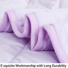 NTBAY light-purple crib blanket as stroller cover for on-the-go warmth
